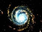 recreación artística de una galaxia espiral - fotografía: sebastián a. grillo