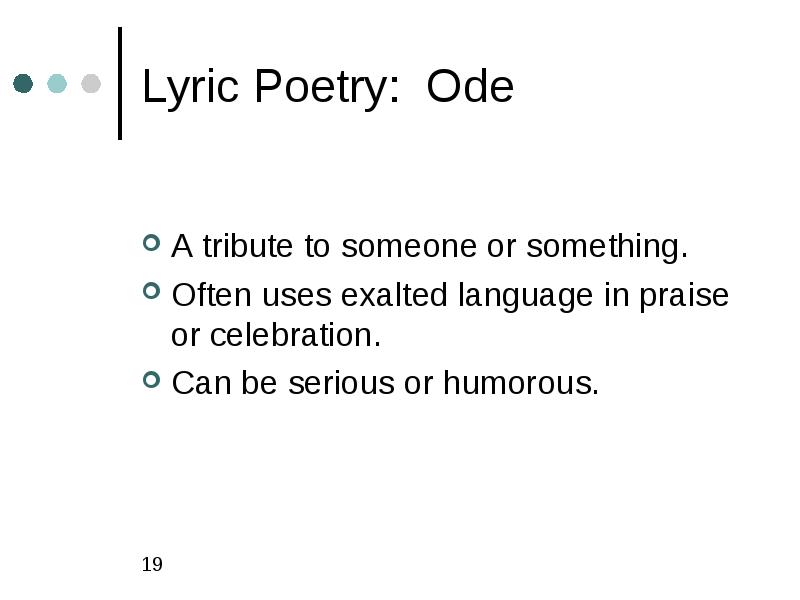 Which Type Of Lyric Poetry Typically Has 14 Lines
