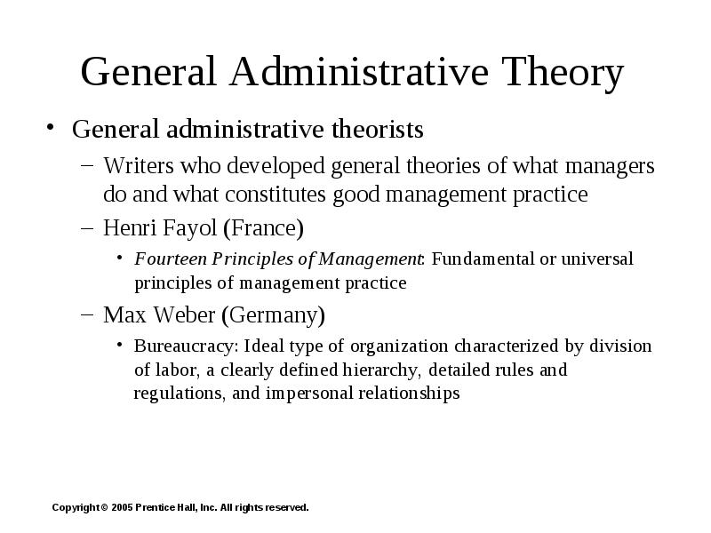 general administrative theory