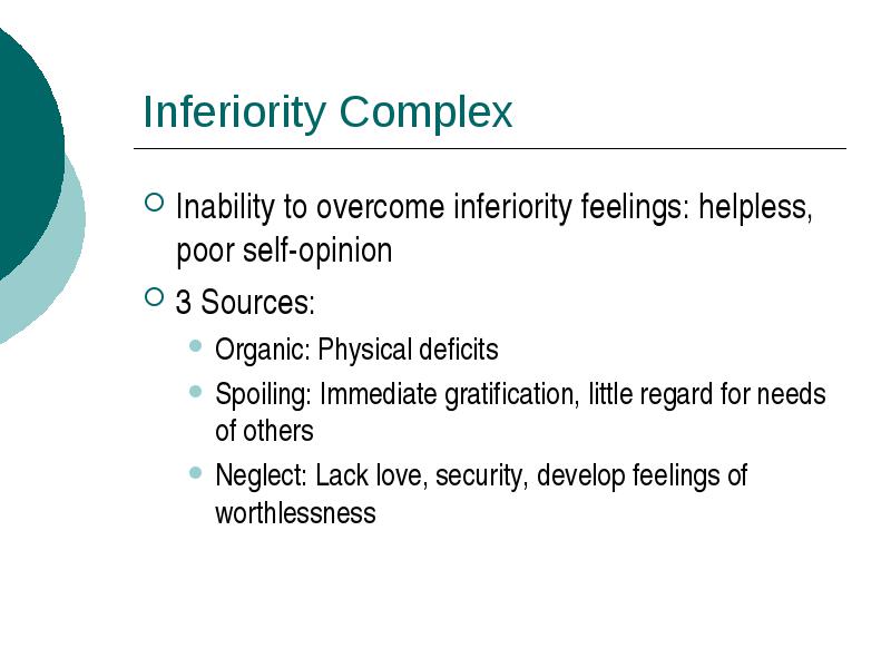 alfred adler inferiority and superiority complex