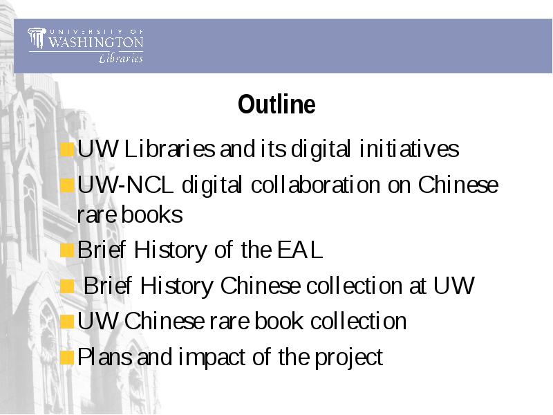 Uw Libraries And Its Digital Initiatives