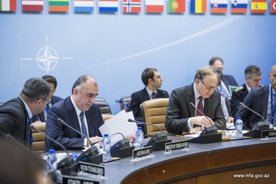 visit to nato by minister of foreign affairs of the republic of azerbaijan, elmar mammadyarov